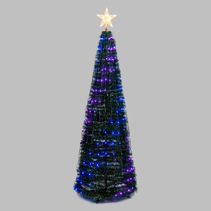 Albero di Natale a cono luminoso 304 MaxiLed - RGB