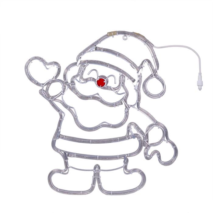 Babbo Natale luminoso da esterno prolungabile 2D