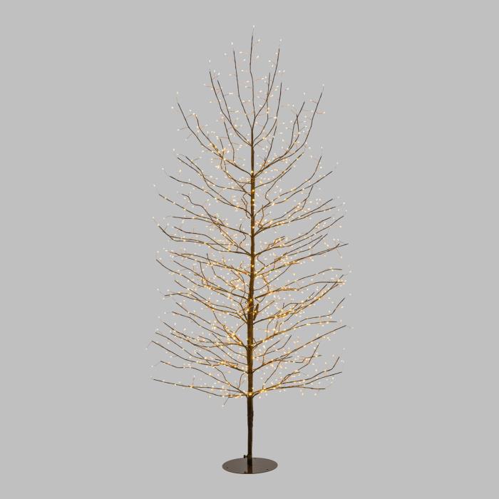 Albero marrone luminoso da esterno 1120 Led con flash - Tiglio