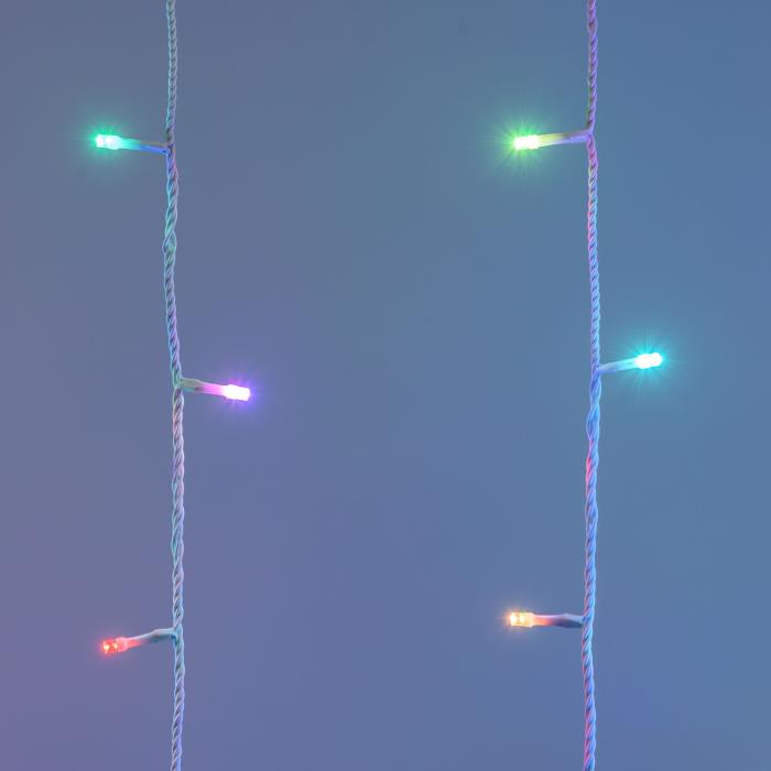 Tenda luminosa per esterno sfalsata con gioco luci 180 Led - RGB