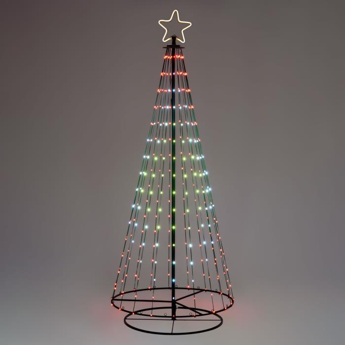 Albero di Natale stilizzato luminoso 304 MaxiLed - RGB