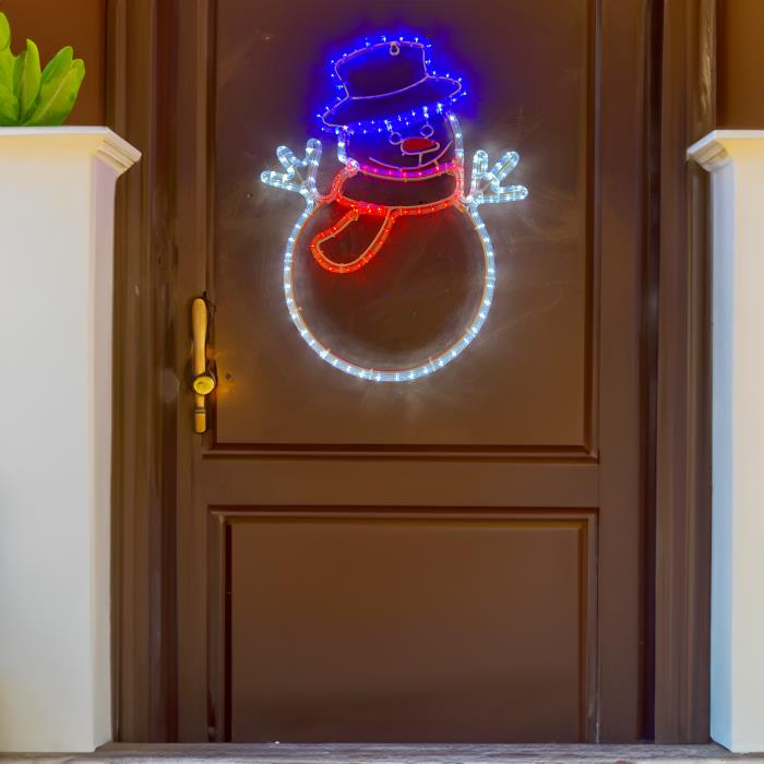 Pupazzo di neve luminoso da esterno prolungabile 2D