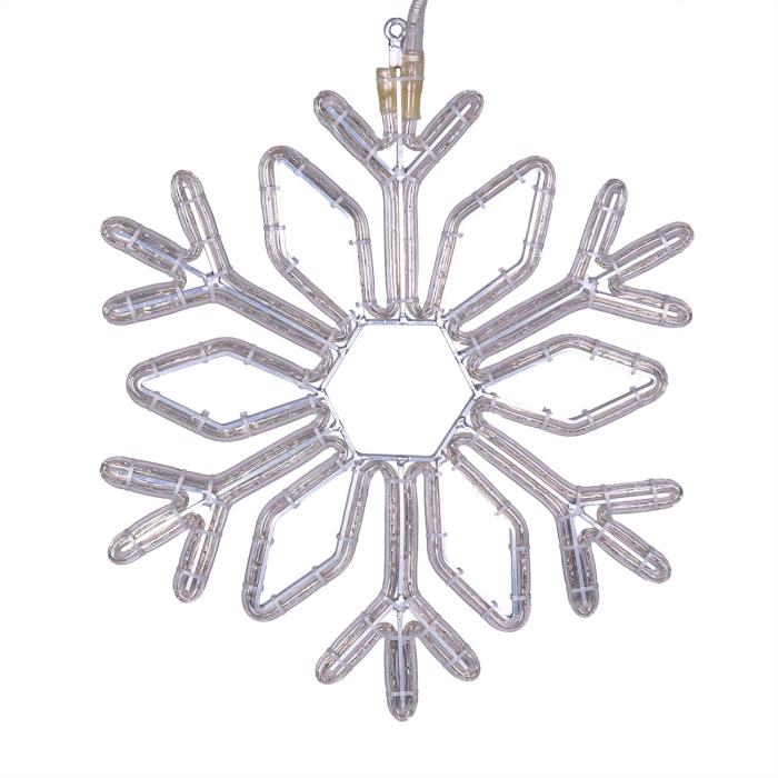 Cristallo di Neve luminoso ø60cm da esterno prolungabile 2D - Bianco Freddo