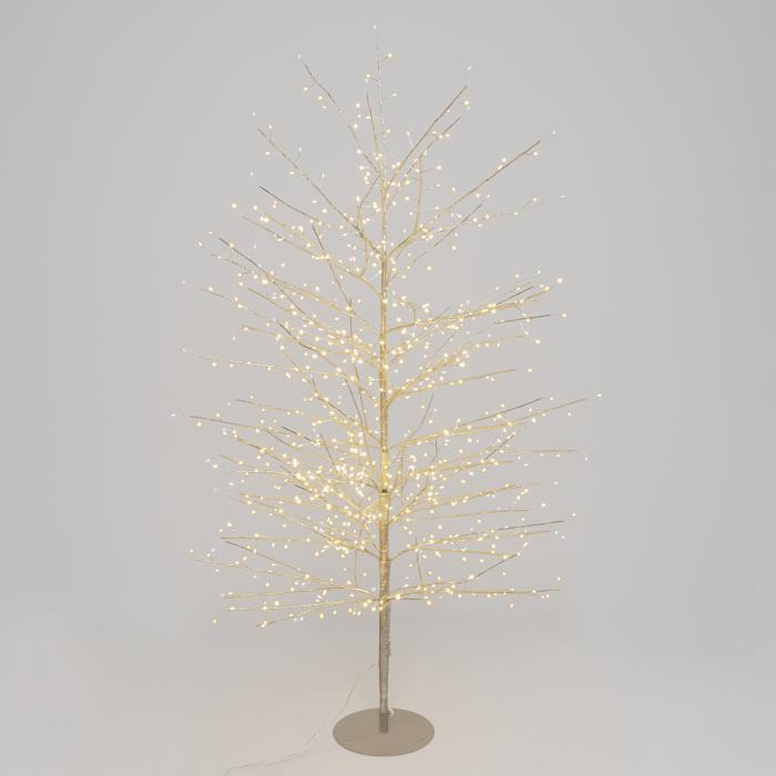 Albero champagne luminoso da esterno 784 Led con flash - Tiglio