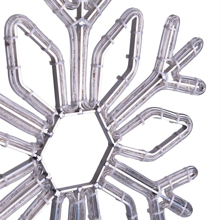 Cristallo di Neve luminoso ø60cm da esterno prolungabile 2D - Bianco Caldo
