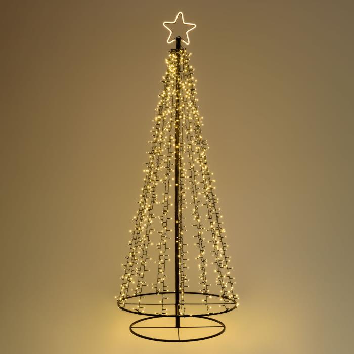 Albero di Natale stilizzato luminoso 1254 MaxiLed - Bianco Caldo