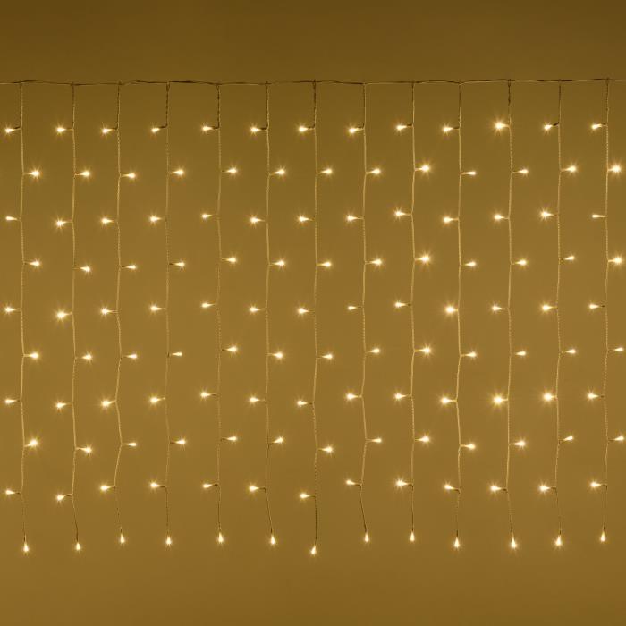 Tenda luminosa per esterno 500 Led con gioco luci - Bianco Caldo