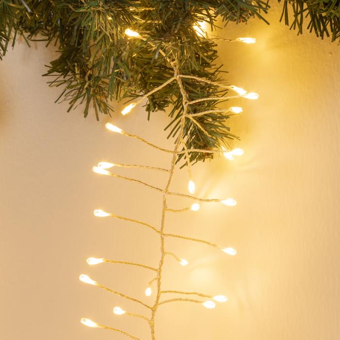 Tenda luminosa per esterno 750 Led prolungabile - Bianco Caldo