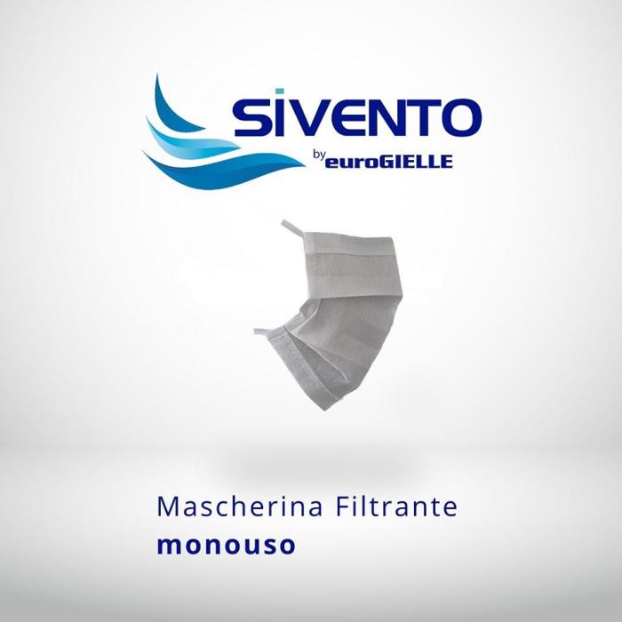 Mascherina filtrante monouso con elastici ad orecchio - SiVento