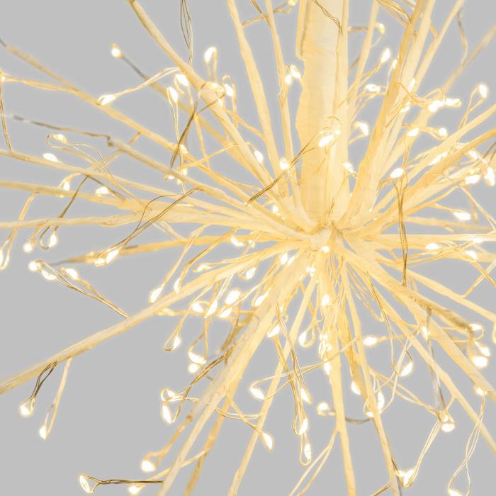 Ramo luminoso a sfera bianco 200 Led con flash - Bianco Caldo