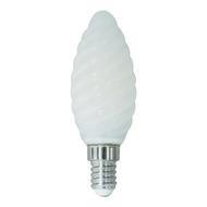 Lampadina a Led E14 a tortiglione bianco latte - 6W