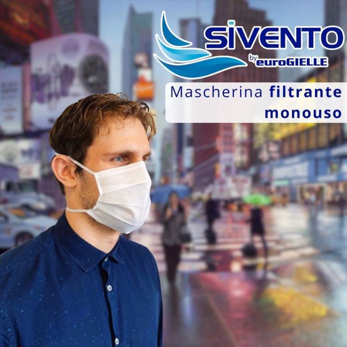 Mascherina filtrante monouso a fascia - SiVento