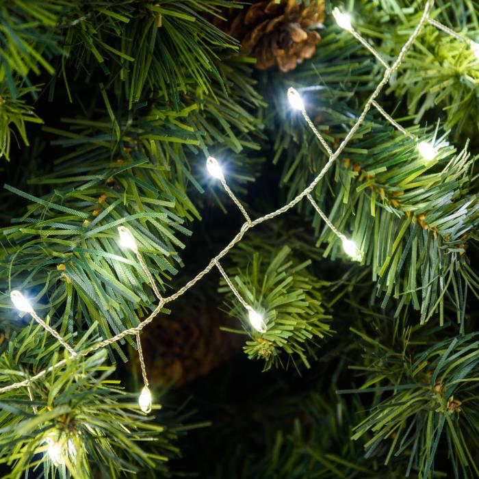 Catena luminosa 1000 Led filo d'angelo a festone - Bianco freddo