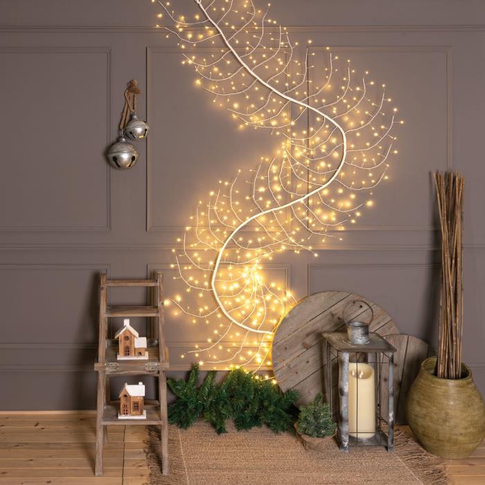 Ramo luminoso modellabile e rampicante bianco 504 Led - Bianco Caldo