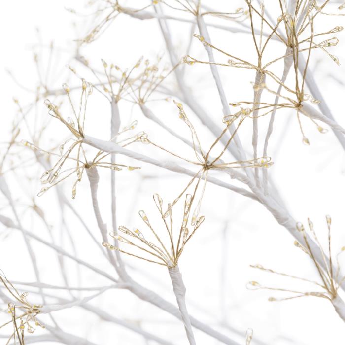 Ramo luminoso a sfera bianco 2500 Led con flash - Bianco Caldo