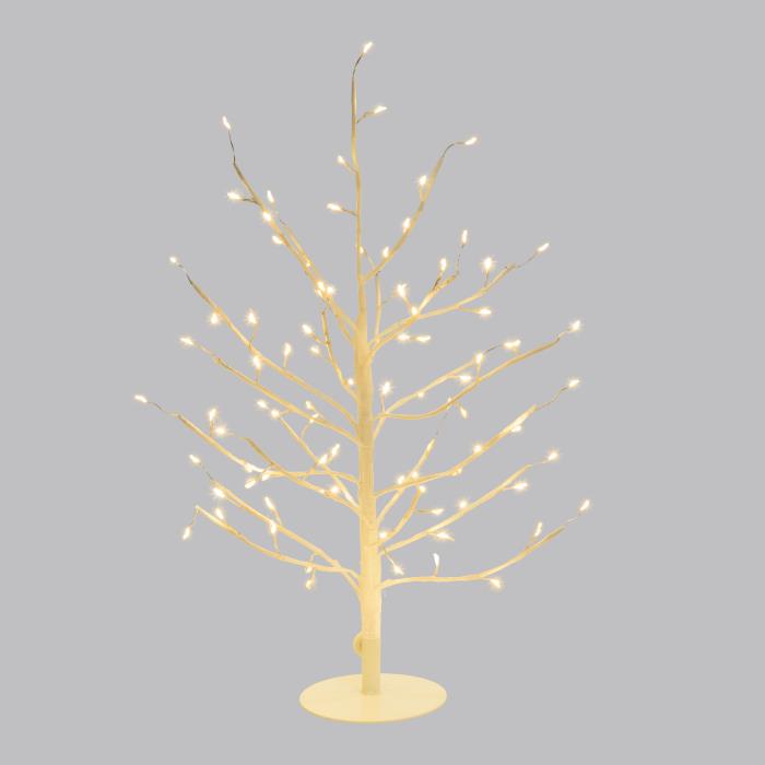 Albero bianco luminoso da esterno 108 Led con flash - Tiglio