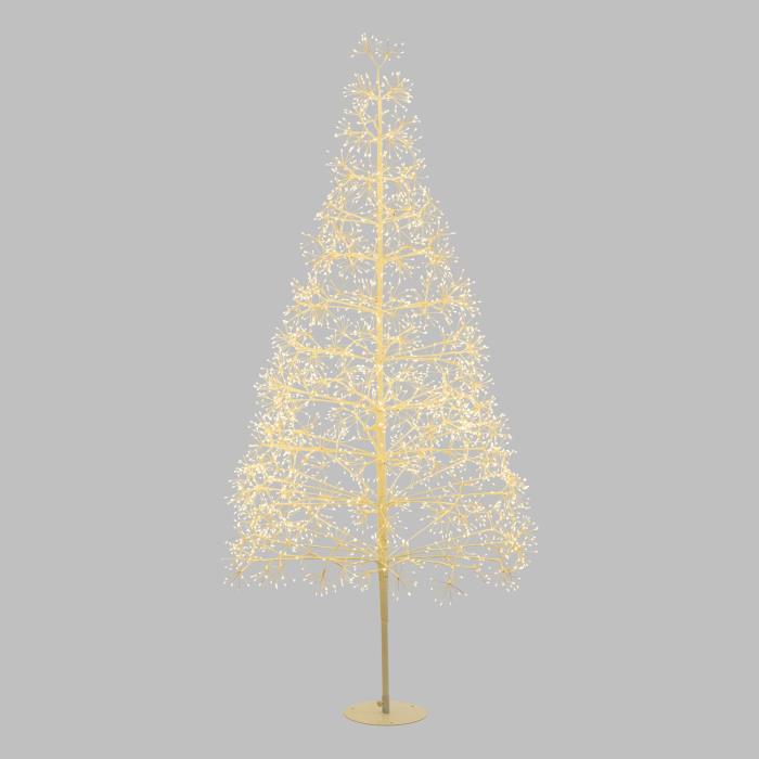 Albero bianco luminoso da esterno 3000 Led con flash - Abete