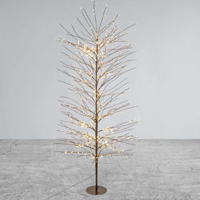 Albero marrone luminoso da esterno 1560 Led con flash - Tiglio