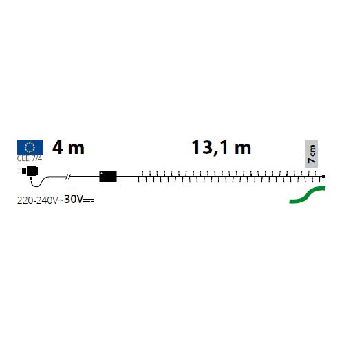 Confezione di catene luminose a Led per alberi di natale - Bianco Caldo