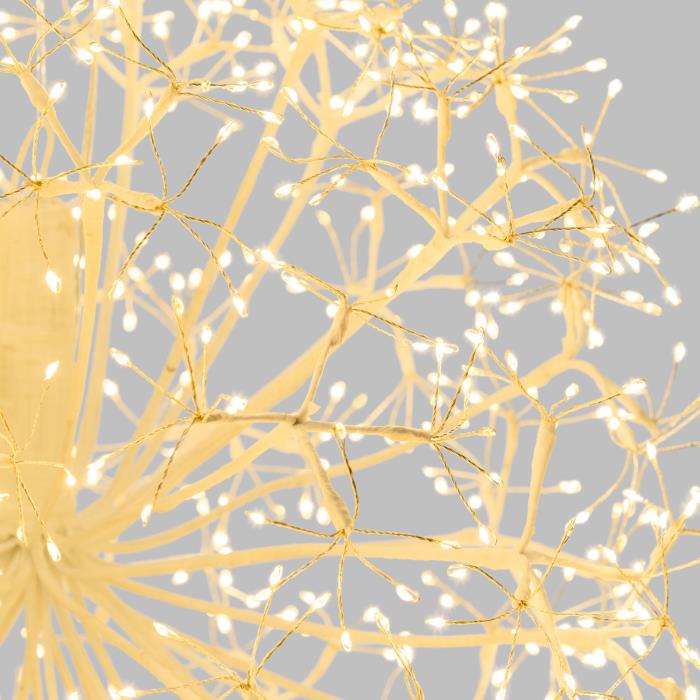 Ramo luminoso a sfera bianco 912 Led con flash - Bianco Caldo