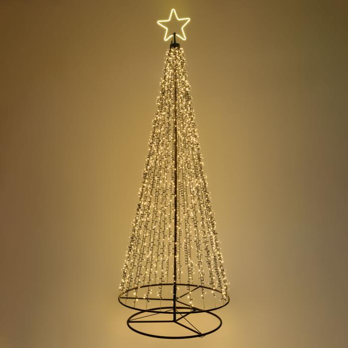 Albero di Natale stilizzato luminoso 2500 MaxiLed - Bianco Caldo