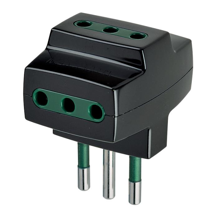 Adattatore multiplo Sicury S11+3P11 nero