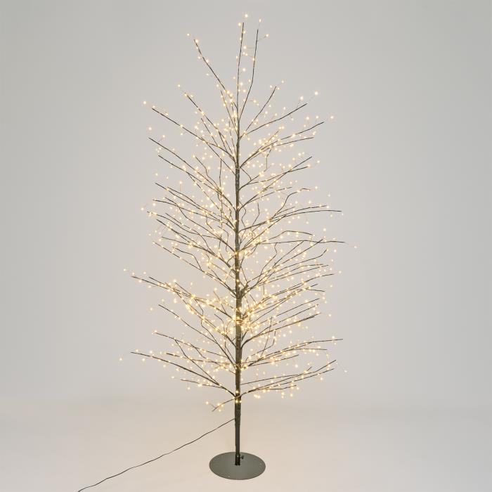 Albero marrone luminoso da esterno 1120 Led con flash - Tiglio