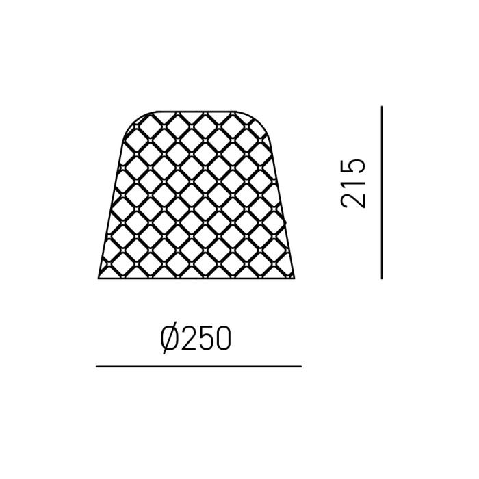 Sospensione in vetro a campana bianco con montatura ottone - Alice