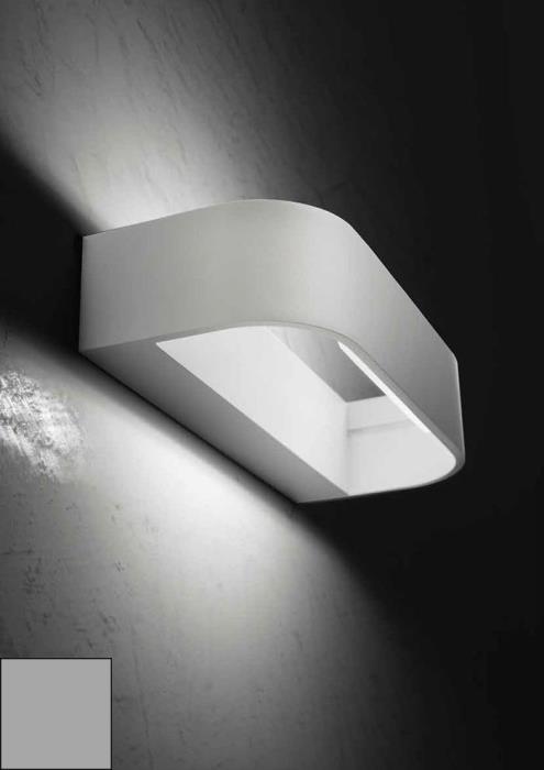 Applique moderna a Led Handles argento opaco