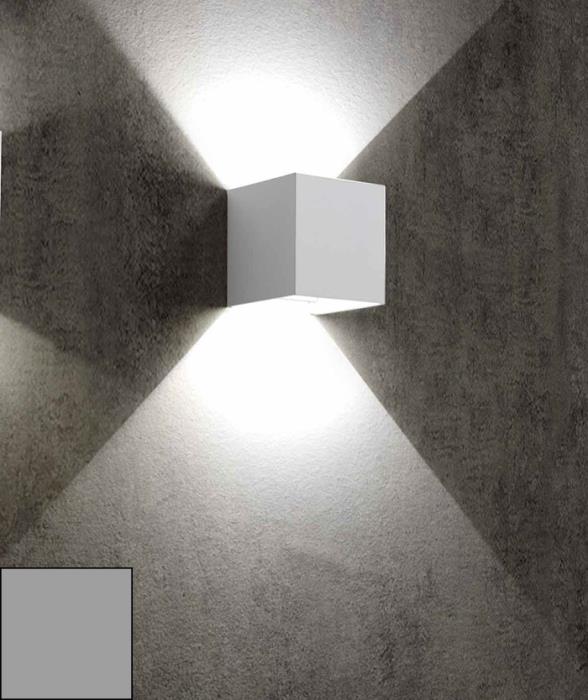 Applique geometrica Led Wings grigio perla