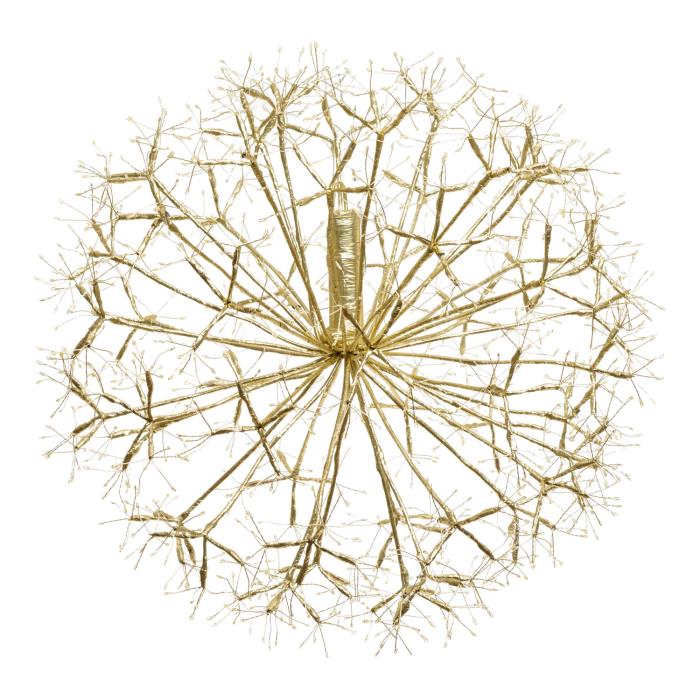 Ramo luminoso a sfera champagne 1200 Led con flash - Bianco Caldo
