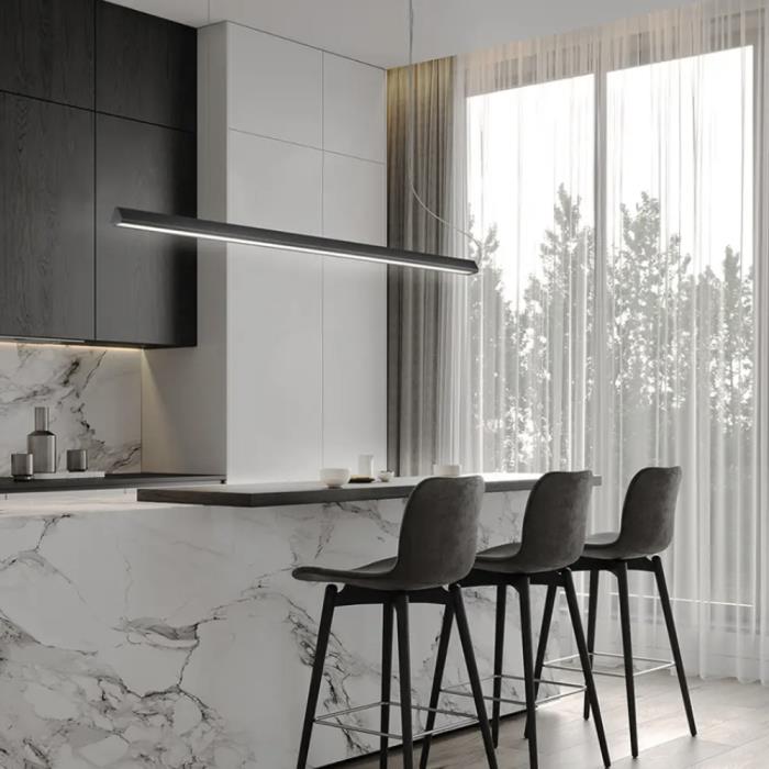 Sospensione lineare led Bar bianca