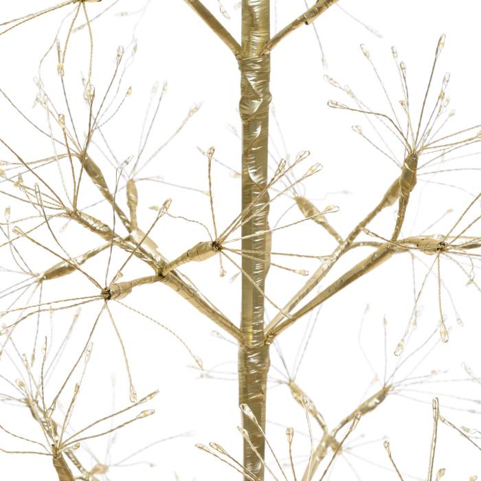 Albero champagne luminoso da esterno 1500 Led con flash - Abete