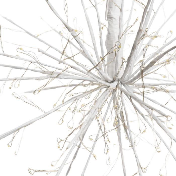 Ramo luminoso a sfera bianco 200 Led con flash - Bianco Caldo