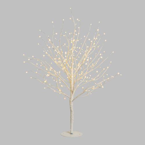 Albero bianco luminoso da esterno 240 Led con flash - Leccio