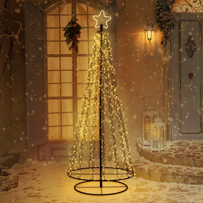 Albero di Natale stilizzato luminoso 1254 MaxiLed - Bianco Caldo