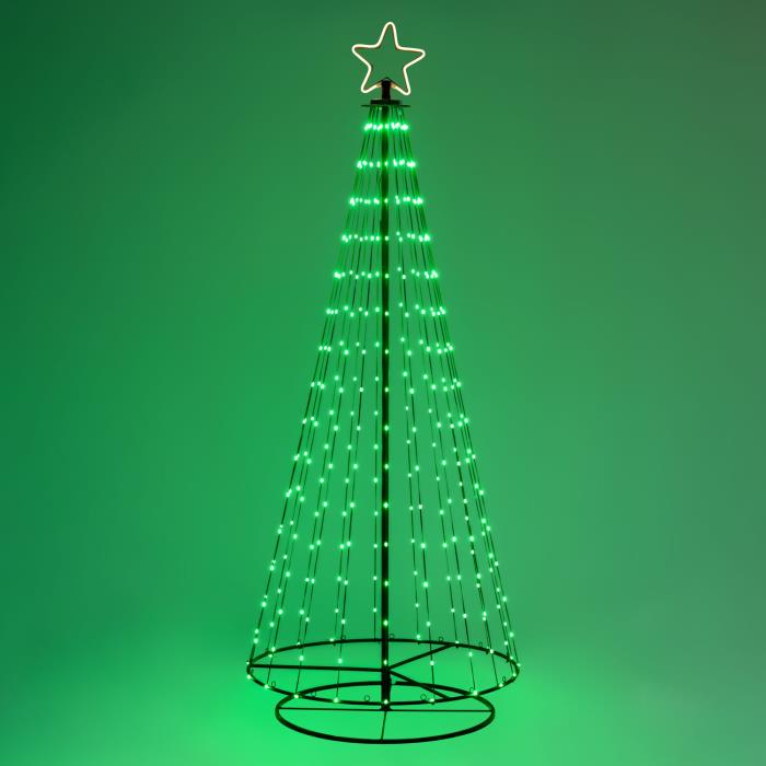 Albero di Natale stilizzato luminoso 550 MaxiLed - RGB