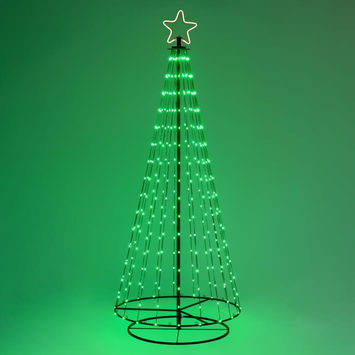 Albero di Natale stilizzato luminoso 550 MaxiLed - RGB