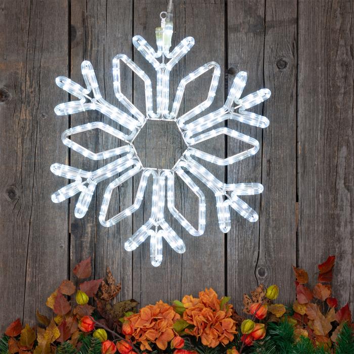 Cristallo di Neve luminoso ø60cm da esterno prolungabile 2D - Bianco Freddo