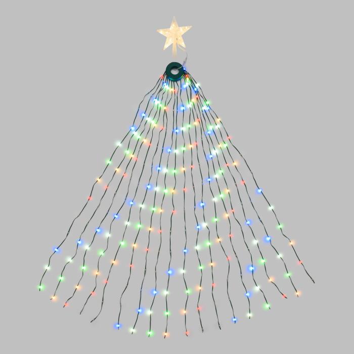 Cascata luminosa per alberi di Natale 304 Maxiled - RGB