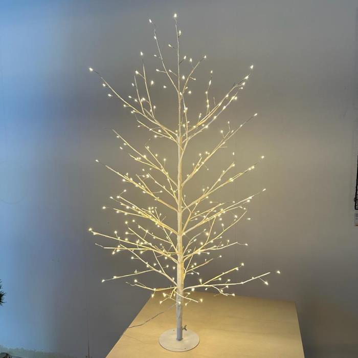 Albero bianco luminoso da esterno 160 Led con flash - Tiglio