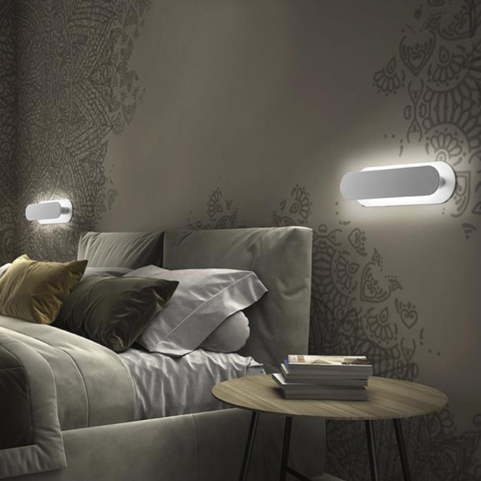 Lampada da parete led Circuit bianca