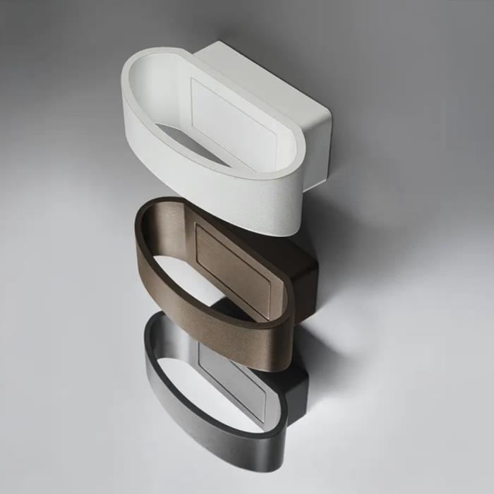 Lampada da parete led Close bianca