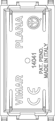 Copriforo Plana 1 modulo