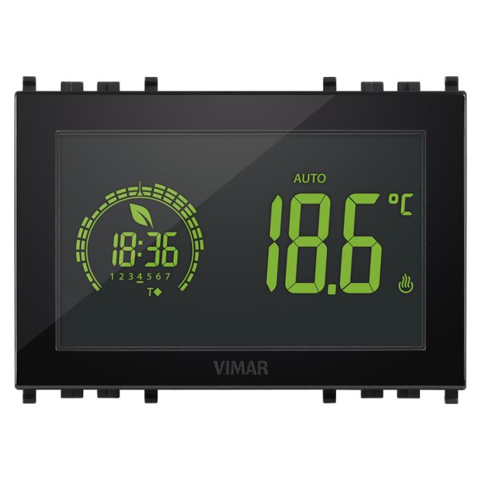 Cronotermostato touchscreen con display a incasso  settimanale - Vimar