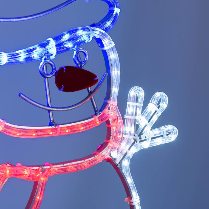 Pupazzo di neve luminoso da esterno prolungabile 2D