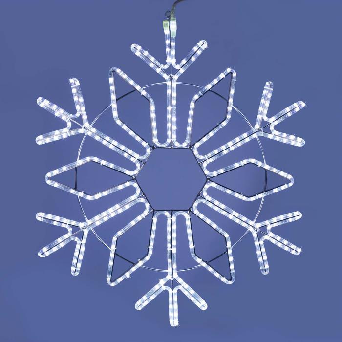 Cristallo di Neve luminoso ø100cm da esterno prolungabile 2D - Bianco freddo