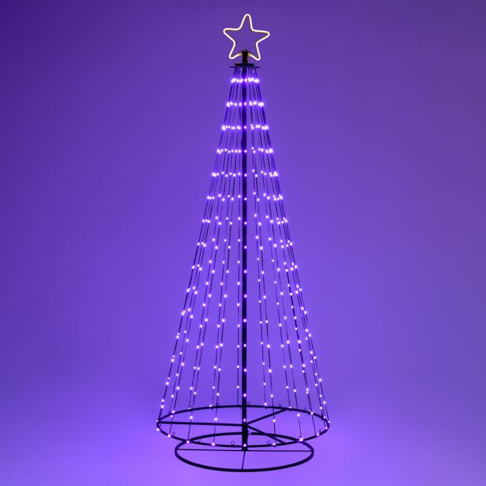 Albero di Natale stilizzato luminoso 304 MaxiLed - RGB