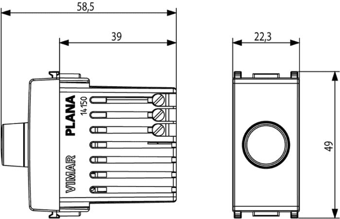 Dimmer Vimar Plana interruttore 220V 500W