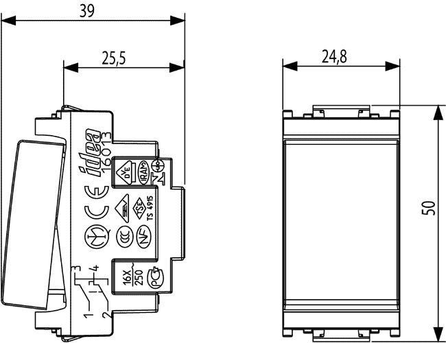 Invertitore Idea 16A 1 modulo